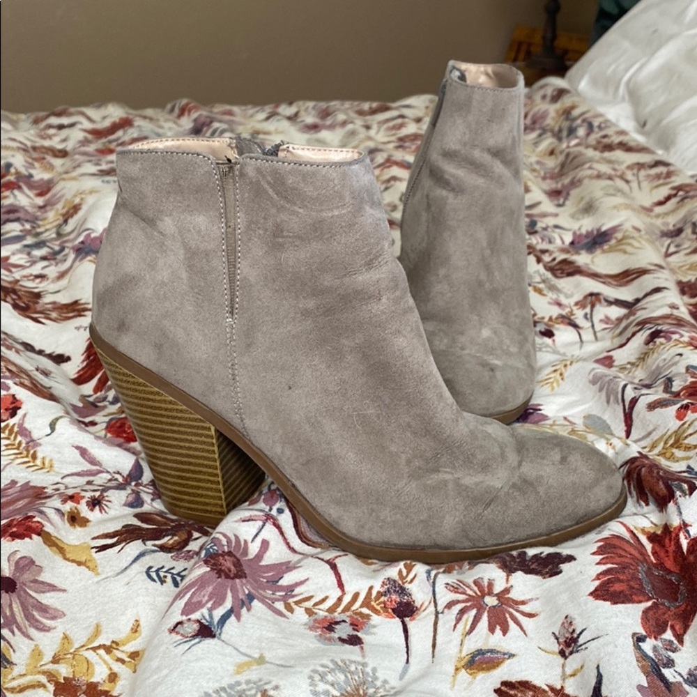 Grey booties